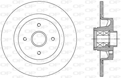 BDA251130 OPEN PARTS Тормозной диск