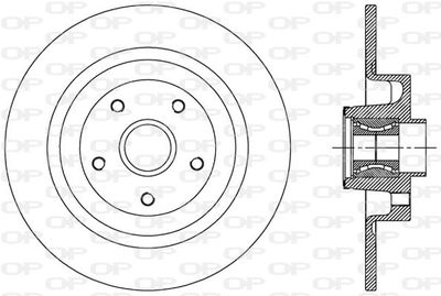 BDA250730 OPEN PARTS Тормозной диск