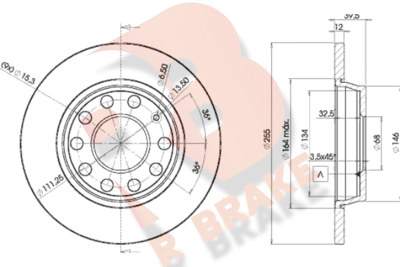 78RBD25309 R BRAKE Тормозной диск