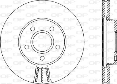 BDR215220 OPEN PARTS Тормозной диск