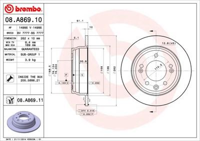 BS7777 BRECO Тормозной диск