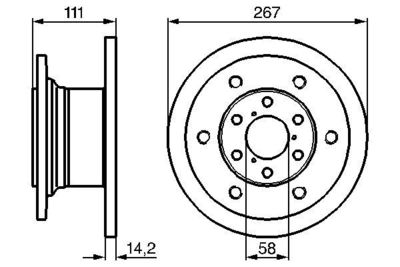 0986478742 BOSCH Тормозной диск