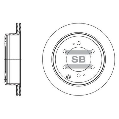 SD4076 Hi-Q Тормозной диск