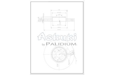 L60001 ASHUKI by Palidium Тормозной диск