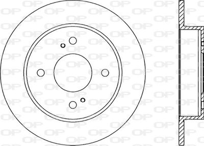 BDR139210 OPEN PARTS Тормозной диск