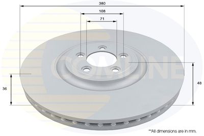 ADC1256V COMLINE Тормозной диск