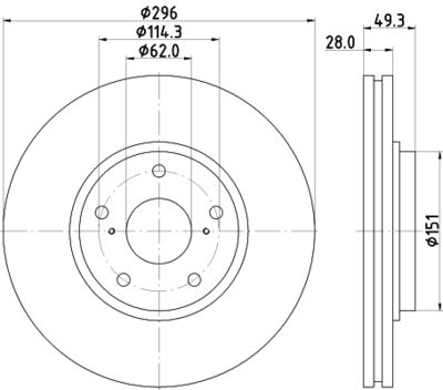 ND1086K NISSHINBO Тормозной диск