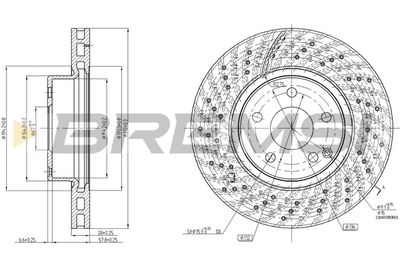 CD7427V BREMSI Тормозной диск