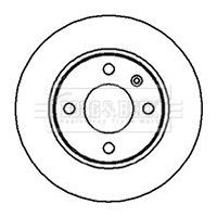 BBD4076 BORG & BECK Тормозной диск