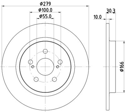 8DD355120191 HELLA PAGID Тормозной диск