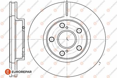 1642751880 EUROREPAR Тормозной диск