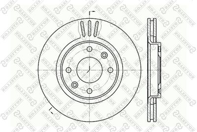 60201929VSX STELLOX Тормозной диск