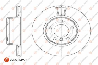 1642762480 EUROREPAR Тормозной диск