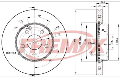 BD0812 FREMAX Тормозной диск