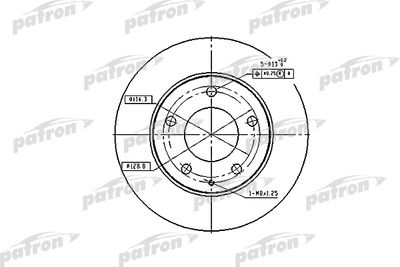 PBD2704 PATRON Тормозной диск