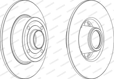 WGR13691 WAGNER Тормозной диск