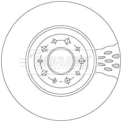 BBD5554 BORG & BECK Тормозной диск