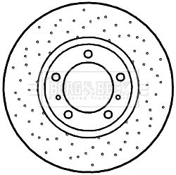 BBD6045S BORG & BECK Тормозной диск