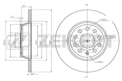 BS5398 ZEKKERT Тормозной диск