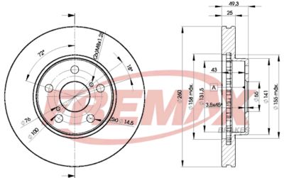 BD5030 FREMAX Тормозной диск