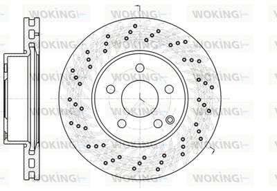 D6106810 WOKING Тормозной диск