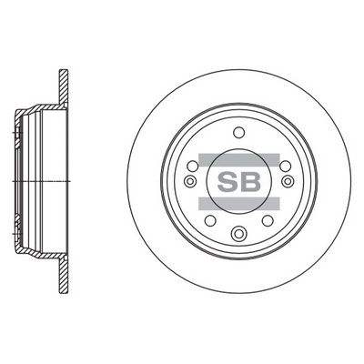 SD1136 Hi-Q Тормозной диск