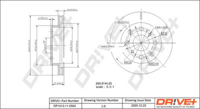 DP1010110563 Dr!ve+ Тормозной диск