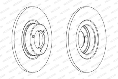 DDF041 FERODO Тормозной диск