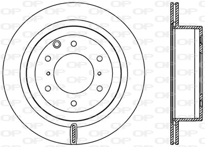 BDR240520 OPEN PARTS Тормозной диск