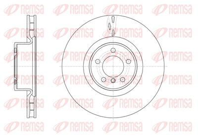 6166110 REMSA Тормозной диск