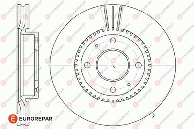 1642779180 EUROREPAR Тормозной диск