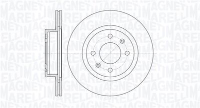 361302040758 MAGNETI MARELLI Тормозной диск
