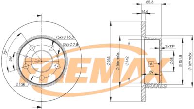 BD9427 FREMAX Тормозной диск