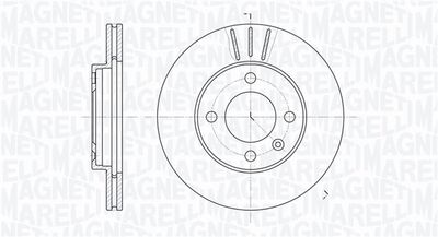 361302040268 MAGNETI MARELLI Тормозной диск