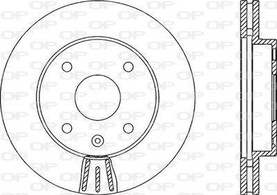 BDA214420 OPEN PARTS Тормозной диск