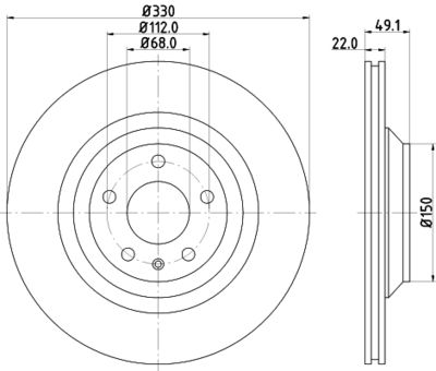 8DD355111201 HELLA Тормозной диск