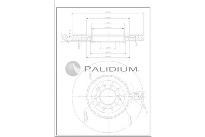 P330263 ASHUKI by Palidium Тормозной диск