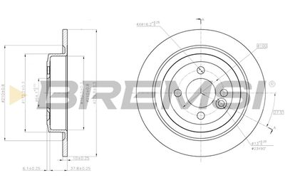 CD8124S BREMSI Тормозной диск