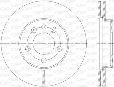 BDA284820 OPEN PARTS Тормозной диск