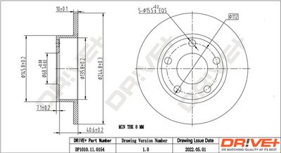 DP1010110154 Dr!ve+ Тормозной диск