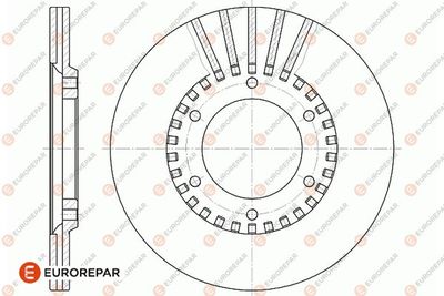 1667859380 EUROREPAR Тормозной диск