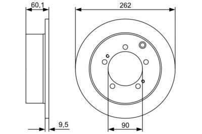 0986479512 BOSCH Тормозной диск