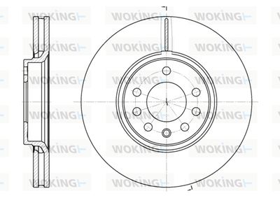 D668710 WOKING Тормозной диск