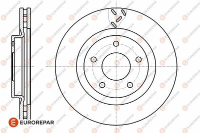 1642765280 EUROREPAR Тормозной диск