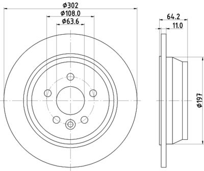 8DD355126781 HELLA Тормозной диск