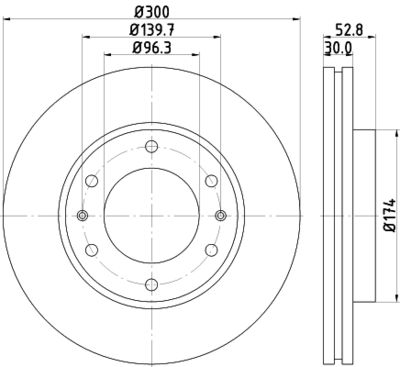 8DD355116481 HELLA Тормозной диск