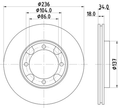 ND3024K NISSHINBO Тормозной диск