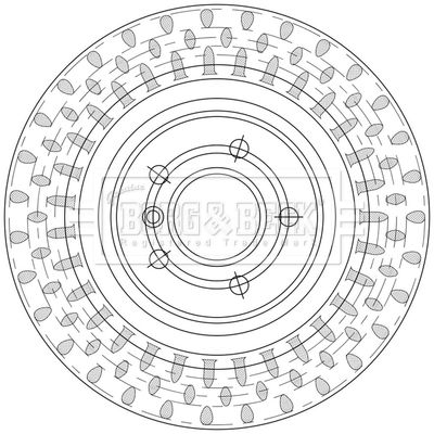 BBD5558 BORG & BECK Тормозной диск