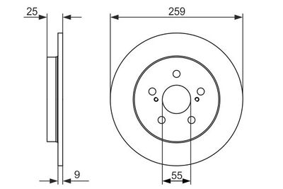 0986479721 BOSCH Тормозной диск