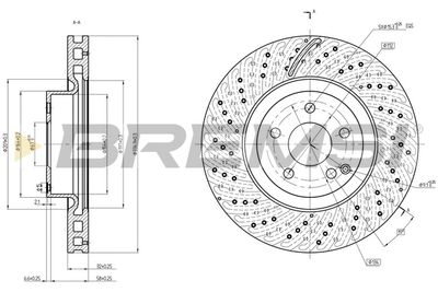 CD7769V BREMSI Тормозной диск